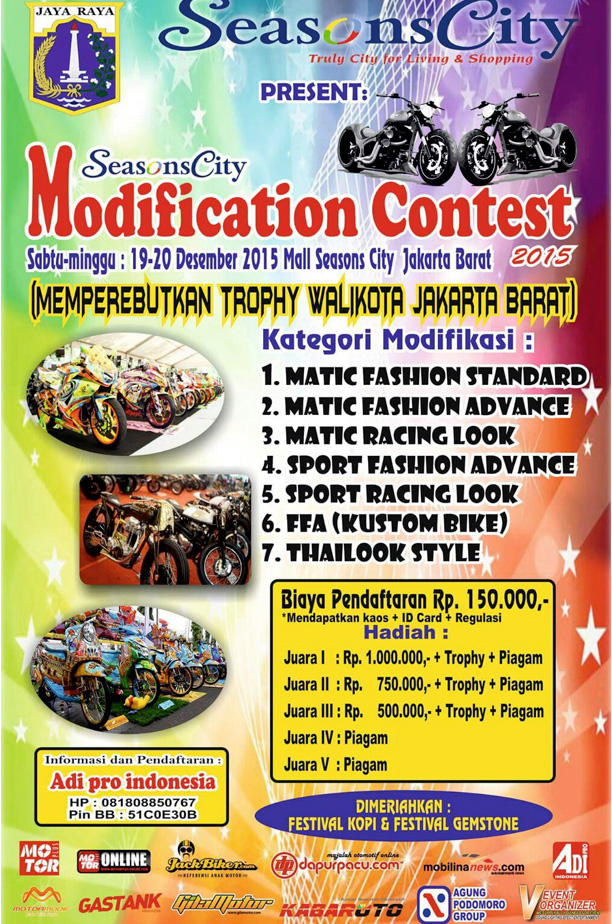 Gambar Poster Season City modifikasi Contest 2015 (foto: Adi Pro)