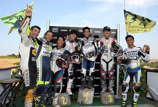 Galang Hendra Podium Pertama di VR46 The Master Camp ( Foto : Yamaha Indonesia)