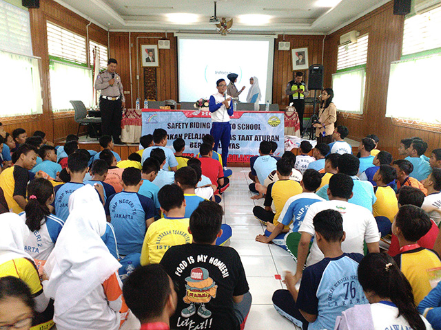 Wahana Honda di SMKN 14 Jakarta (Foto : Wahana Honda)
