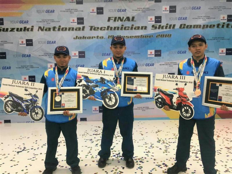 Inilah Pemenang Kontes Mekanik Suzuki National Technician Skill Competition 2018