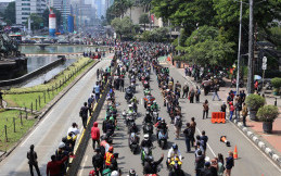 Pembalap MotoGP Belah Jalanan Jakarta Hari Ini, Simak Galerinya
