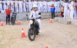 Pertamina Edukasi Safety Riding dan Titik Buta Mobil Tangki Kepada Siswa SMK di Banten