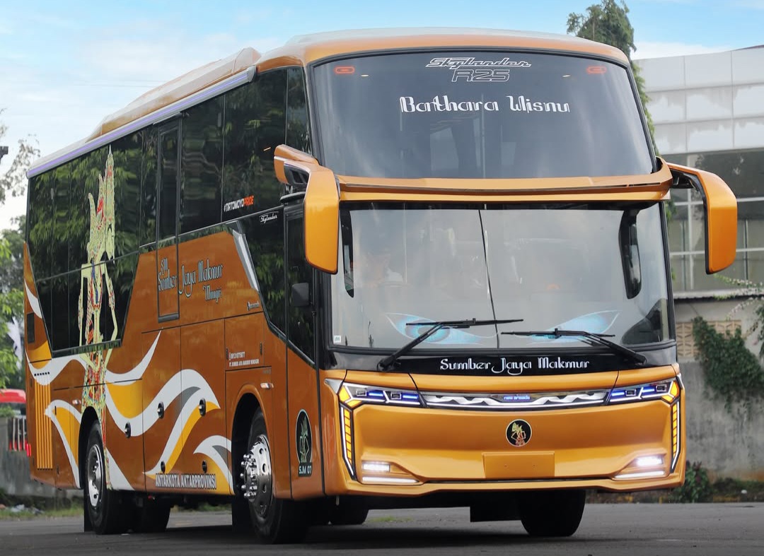Bus Baru PO SJM Wonogiri Layani Rute AKAP Pakai Bodi Skylander R25 Fusion