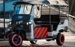 Begini Jika Baterai Audi e-tron Jadi Penggerak Rickshaw Elektrik