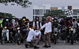 Nikahan Ala Anak Motor, Ini Keseruannya