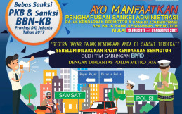 Dispenda DKI Hapus Denda Pajak Kendaraan Mulai Tanggal 19 Agustus 2017