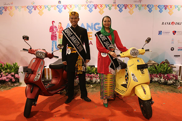 Mantap, PT Piaggio Indonesia Hadiahkan Vespa Bagi Pemenang Abang None Jakarta 2018