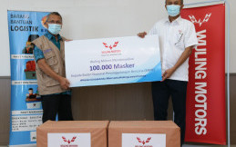 100.000 Masker Non Medis dari Wuling untuk Pencegahan Covid-19