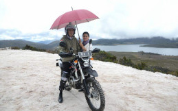 Kunjungi Pekerjaan Trans Papua Presiden Jokowi Gunakan Motor Trail