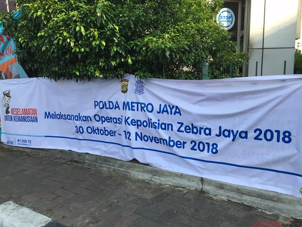 Jumlah Pelanggar Saat Operasi Zebra Polda Metro Jaya Menurun di 2018