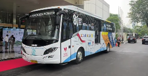 Punya Teknologi Hydrogen-Diesel Dual Fuel Pertama di Indonesia, Pilot Bus H2 DDF Resmi Diperkenalkan