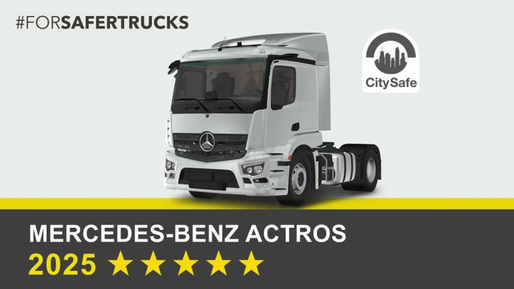 Raih 5 Bintang Euro NCAP, Mercedes-Benz Actros Jadi Truk Paling Aman