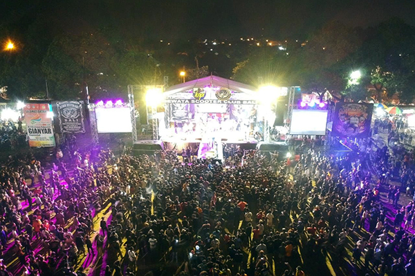 HUT ke-23 Dewata Scooter Club Bali Sedot Perhatian 15 Ribu Pengunjung