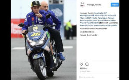 Sebelum Balapan MotoGP Australia, Rossi Wira-wiri Naik Yamaha NMax