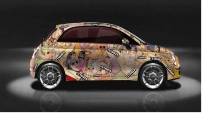 Mobil Penuh Gambar Porno, Terinspirasi dari Kamasutra