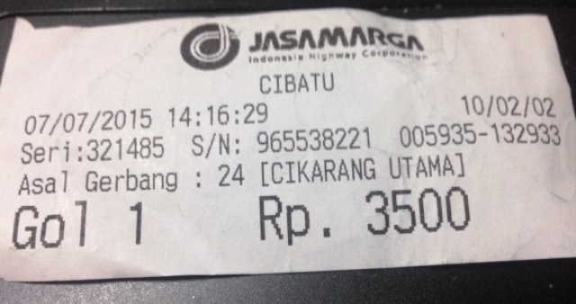 Klarifikasi Jasa Marga Tentang Struk Bukti Transaksi Tol