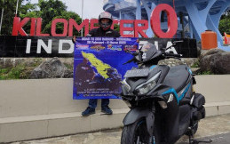 Cerita Ketua YRFI Babel Solo Touring ke Titik Nol Kilometer