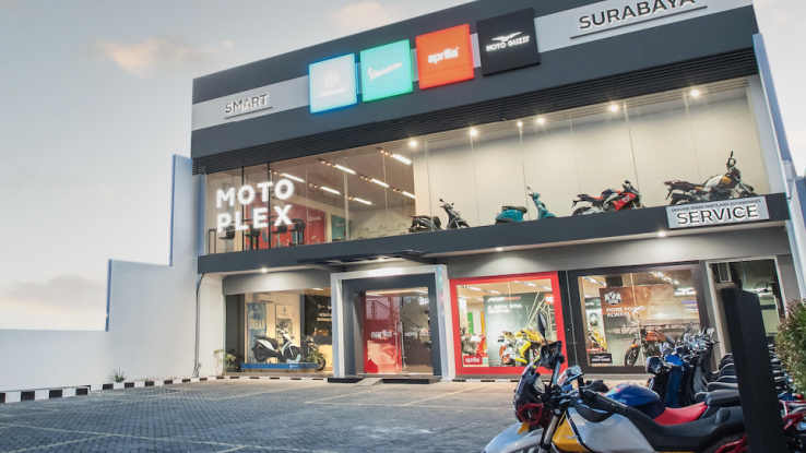 Luncurkan 4 Motor Sekaligus, Piaggio Indonesia Rombak Tampilan Diler Motoplex
