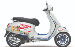 Intip Vespa Primavera Tim Indonesia yang Ikut Rally Audax Roma Castelli e Romani di Italia