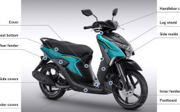 Tak Hanya Aluminium, Yamaha Gunakan Plastik Polipropilen untuk Bodi Motornya
