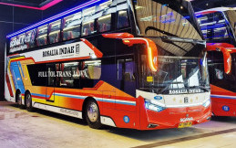 PO Rosalia Indah Tambah 3 Bus Double Decker Terbaru dari Karoseri Laksana