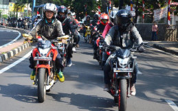 Ratusan Bikers Honda di Jawa Barat Menggelar Convoi Merdeka