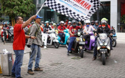 Kegiatan Touring Gabungan Komunitas Yamaha Medan Diikuti 150 Bikers