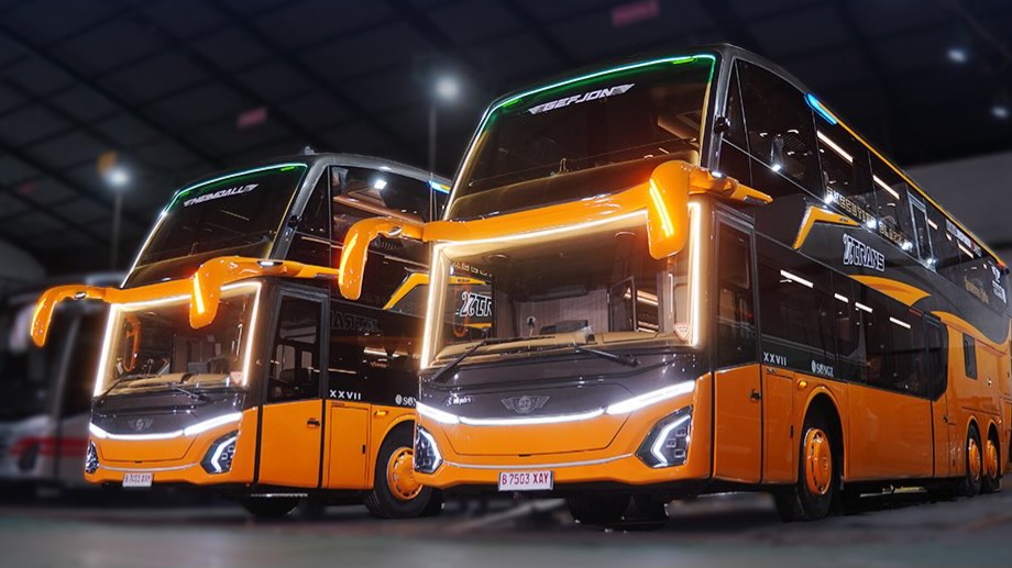 Konsisten dengan Kabin Nyaman, PO 27 Trans Punya Selusin Bus Double Decker