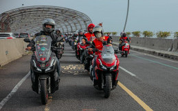50 Biker Paguyuban Motor Honda Bekasi Ramaikan Honda Matic Premium Day