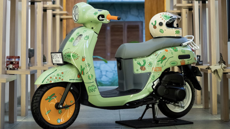 Modifikasi Yamaha Fazzio Hybrid Makin Kalcer dengan Modal Ubahan Ekstrem
