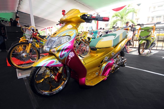 Bergaya Retro, Yamaha Nouvo Lele Jadi Jawara RSWA 2019 Manado