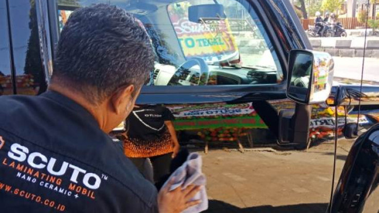 Scuto 'Laminating Mobil' Kini Hadir di Tegal
