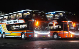 Menjelang Mudik Lebaran, PO Rosalia Indah Tambah Dua Bus Double Decker Baru