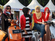 Sambut Ramadan, Kutu Vespa Tampilkan Model Hijab 