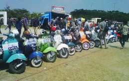 Pancaran Aura Bahagia Ribuan Bikers Vespa di Mods Mayday 2015