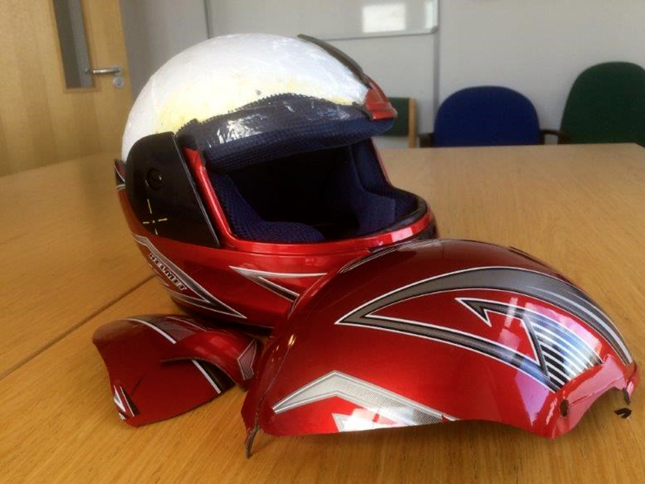 JK 1000, Helm China Tak Lulus Uji