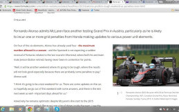 Fernando Alonso Hadapi GP Austria yang akan Jadi Balapan Sulit 