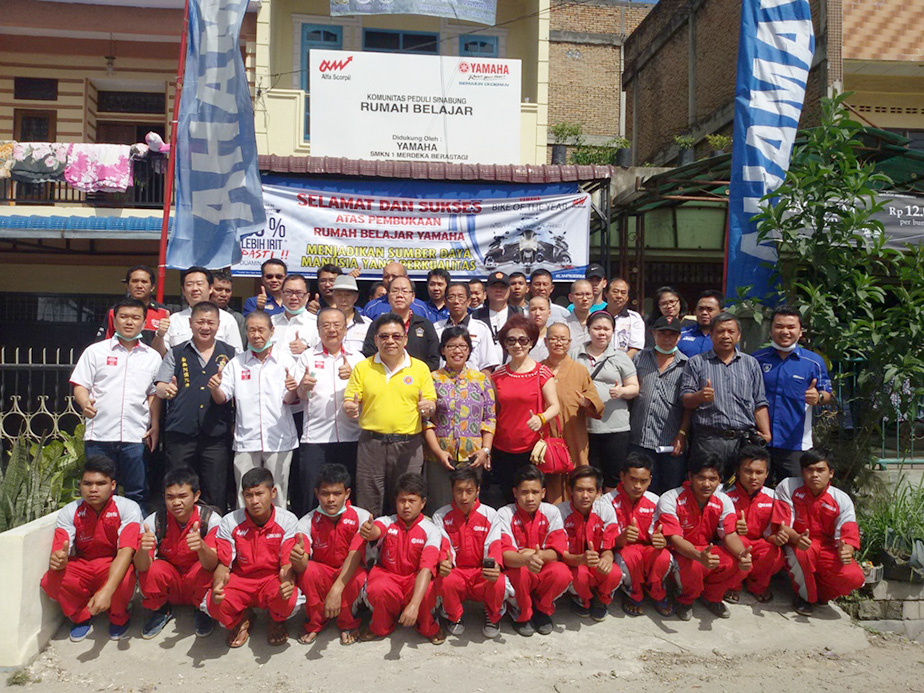 Yamaha Bantu korban Gunung Sinabung 
