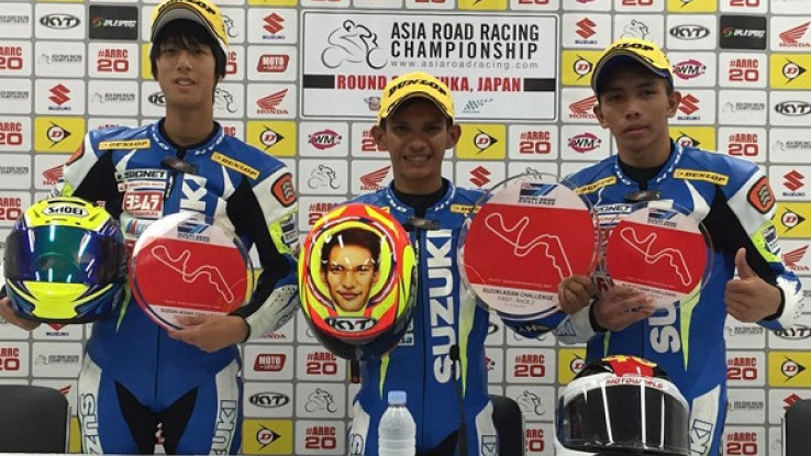 Pebalap Andreas Gunawan Kumandangkan Indonesia Raya di SAC Jepang 