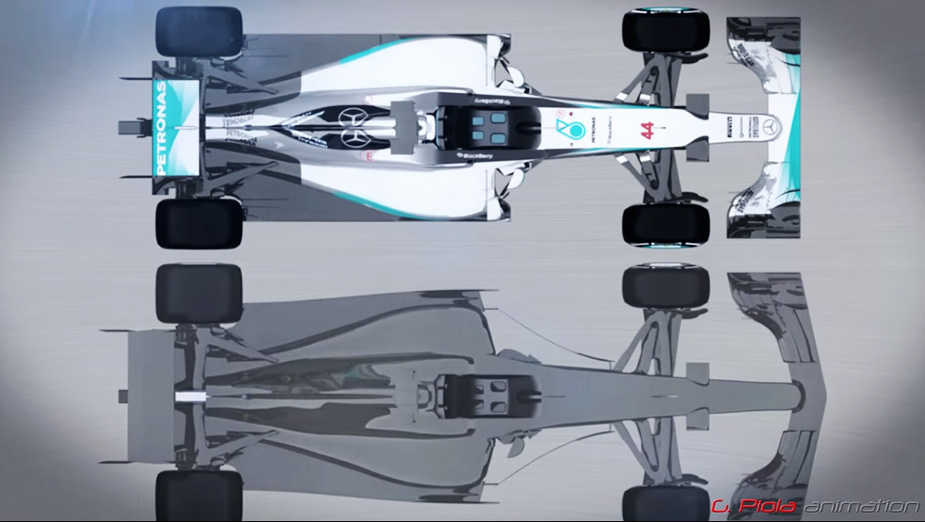 Ilustrasi Bentuk Mobil Balap F1 Dua Tahun Lagi