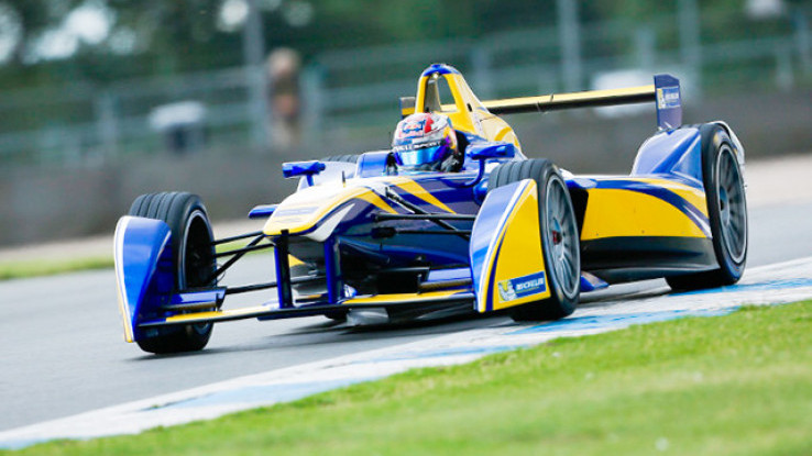 Sebastien Buemi Catat Waktu Tercepat Uji Coba Formula E Di Sirkuit Donington Park