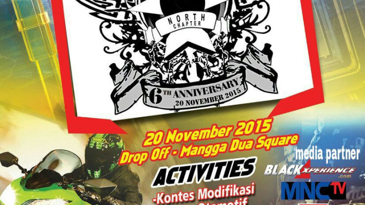 Rayakan HUT Ke-6, N250RCI Jakarta North Chapter Gelar Kontes Modifikasi