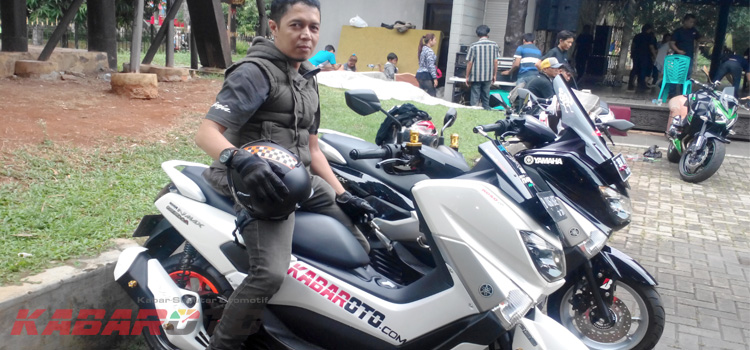 Yoni Irwansyah Biker NKR Gunakan Yamaha NMax Bersticker KabarOto