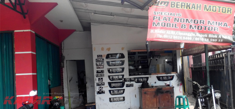 Berkah Motor, Bengkel Spesialis Modifikasi Plat Nomor
