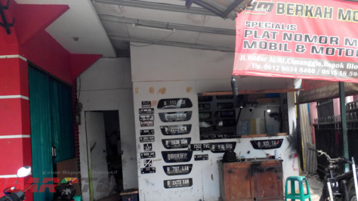 Berkah Motor, Bengkel Spesialis Modifikasi Plat Nomor
