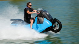 Biski, Sepeda Motor yang Dapat Bertransformasi Menjadi Jet Ski