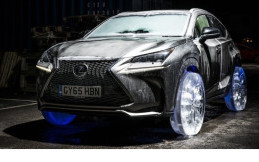 Lexus NX Hybrid Ciptakan Roda Ban dari Es