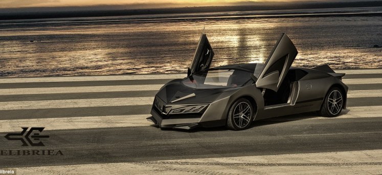 Supercar Mewah Berbalut Emas “Elibreia” Hadir di Qatar Motor Show