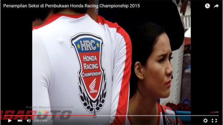 Video Penampilan Seksi di Final Honda Racing Championship 2015