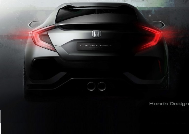 Honda Rilis Teaser Mobil Barunya Civic Hatchback